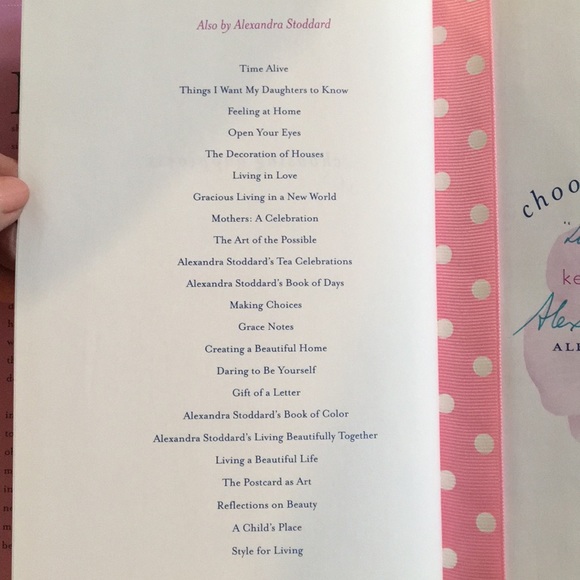 “Choosing Happiness” by Alexandra Stoddard - Signed Copy - Picture 5 of 6